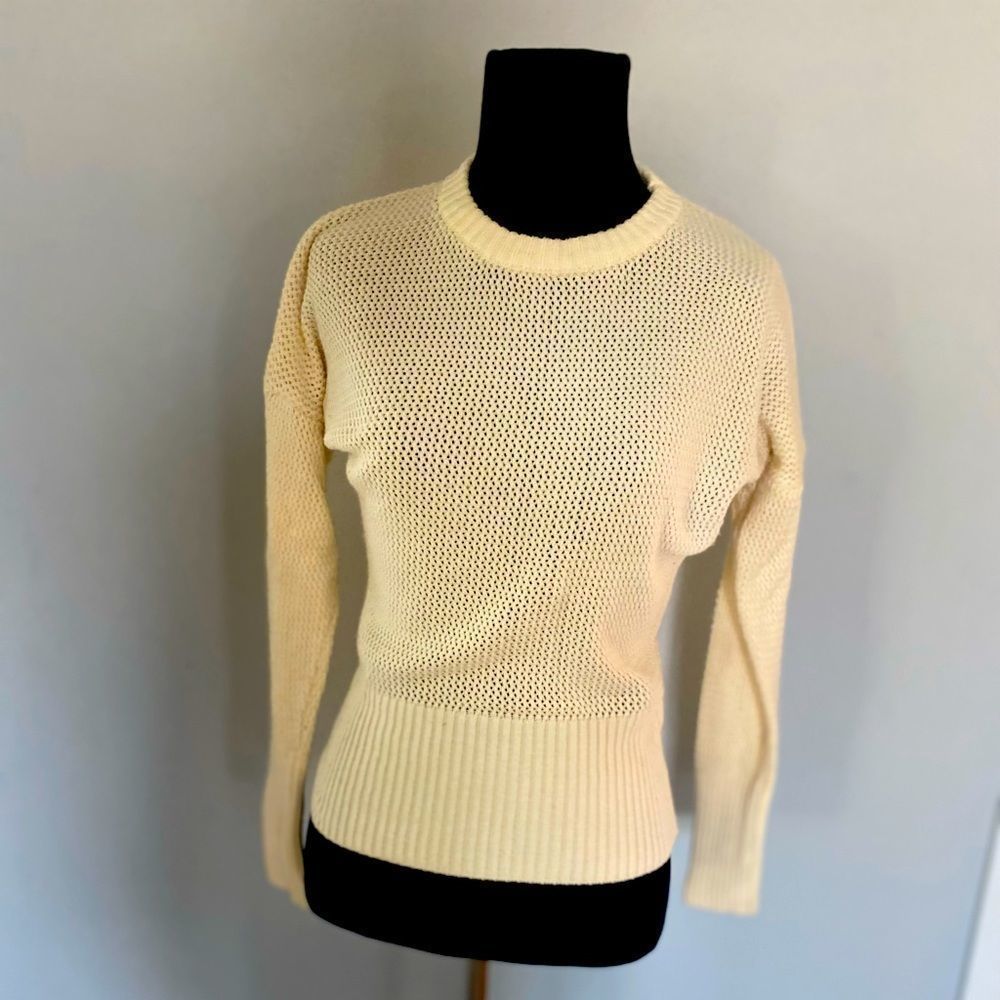Cream color knit sweater
